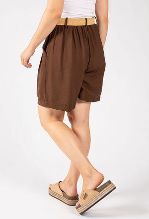 Linen Look Bermuda Shorts
