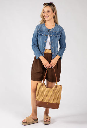 Linen Look Bermuda Shorts