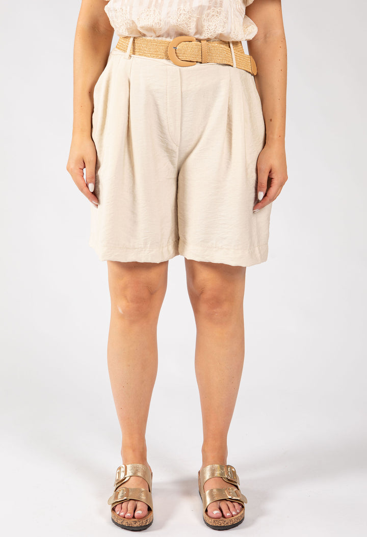 Linen Look Bermuda Shorts