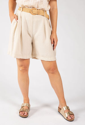 Linen Look Bermuda Shorts