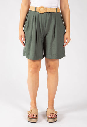 Linen Look Bermuda Shorts