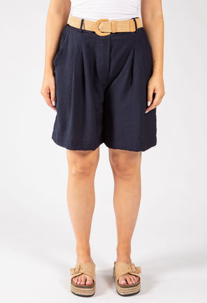 Linen Look Bermuda Shorts