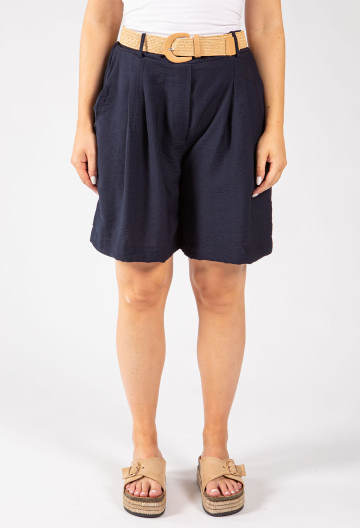 Linen Look Bermuda Shorts