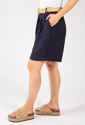 Linen Look Bermuda Shorts