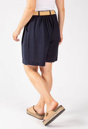 Linen Look Bermuda Shorts