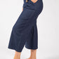 Pull On Denim Culotte