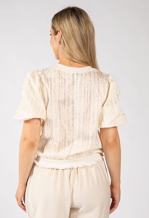 Embroidered Floral Top