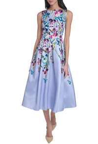 Floral Sleeveless Midi Dress