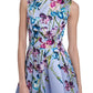 Floral Sleeveless Midi Dress