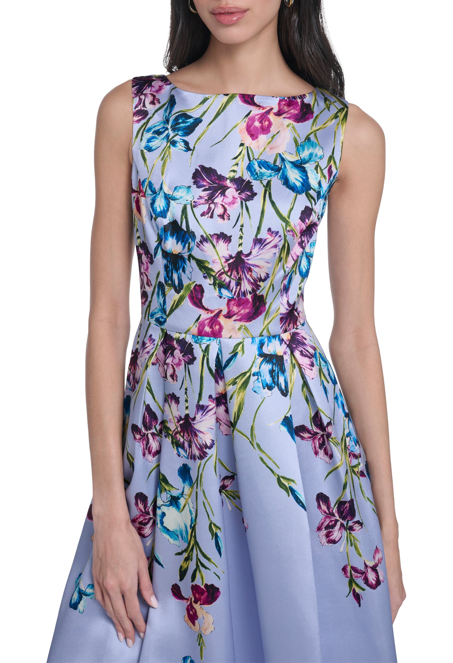 Floral Sleeveless Midi Dress