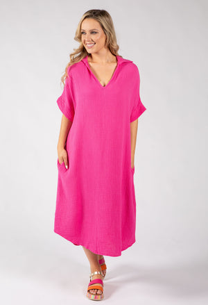 Linen Look Summer Dress