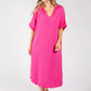 Linen Look Summer Dress
