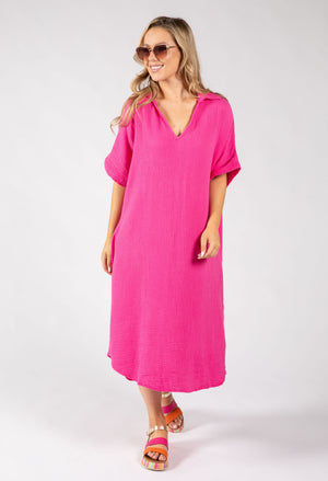 Linen Look Summer Dress