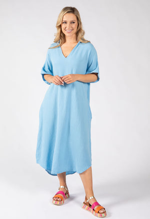 Linen Look Summer Dress