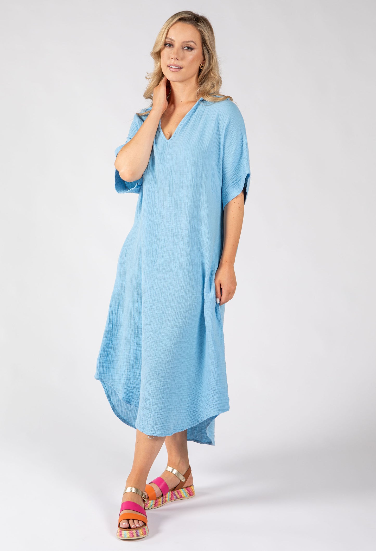 Linen Look Summer Dress