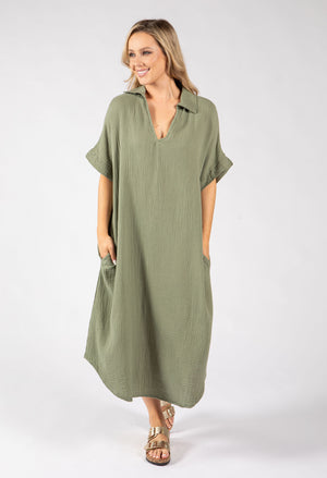Linen Look Summer Dress