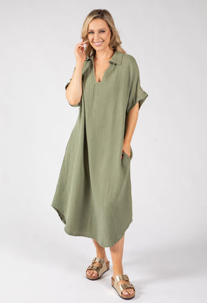 Linen Look Summer Dress