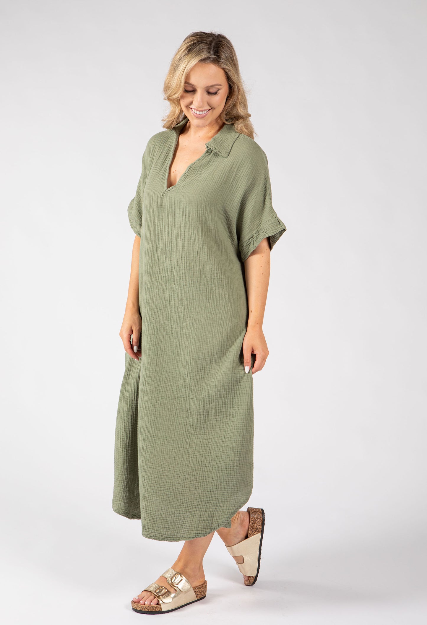 Linen Look Summer Dress