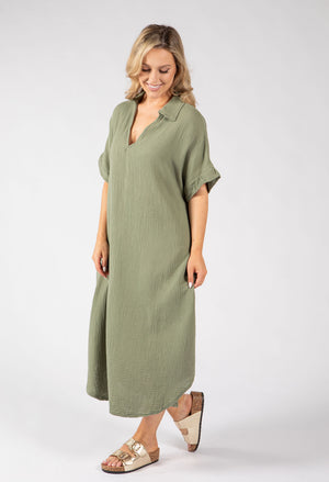 Linen Look Summer Dress