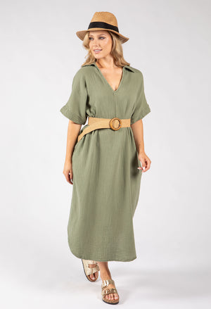 Linen Look Summer Dress