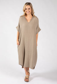 Linen Look Summer Dress