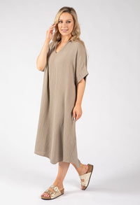 Linen Look Summer Dress