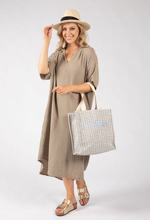 Linen Look Summer Dress