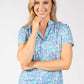 Tara Abstract Print Top