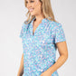 Tara Abstract Print Top