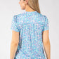 Tara Abstract Print Top