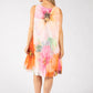 Plisse Pleated Floral Short Dress