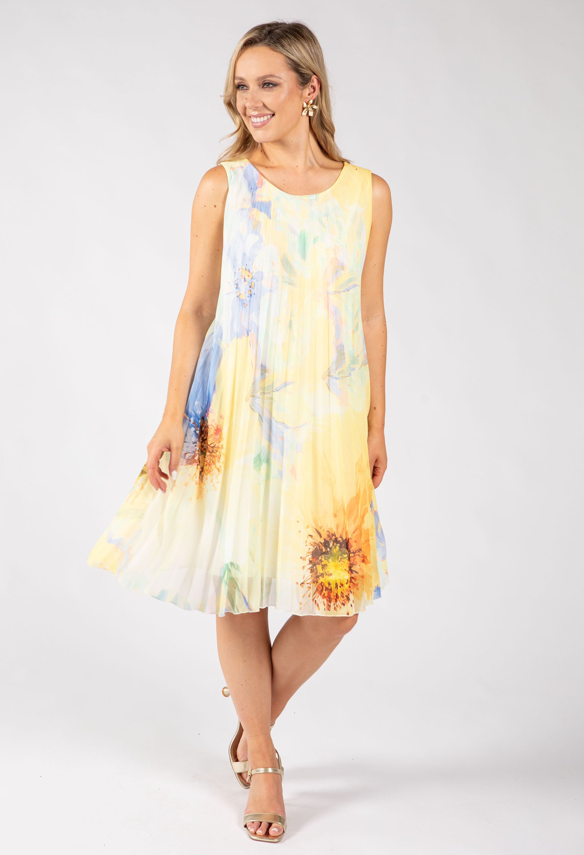 short plisse dress Chiffon Plisse Short Dress