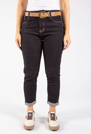 Belted Mom Jeans