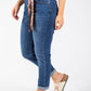 Scarf Belt Mom Jeans