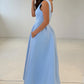 Bethany V-Neck Skater Midi Dress