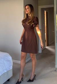Ami Tulip Sleeve Mini Dress