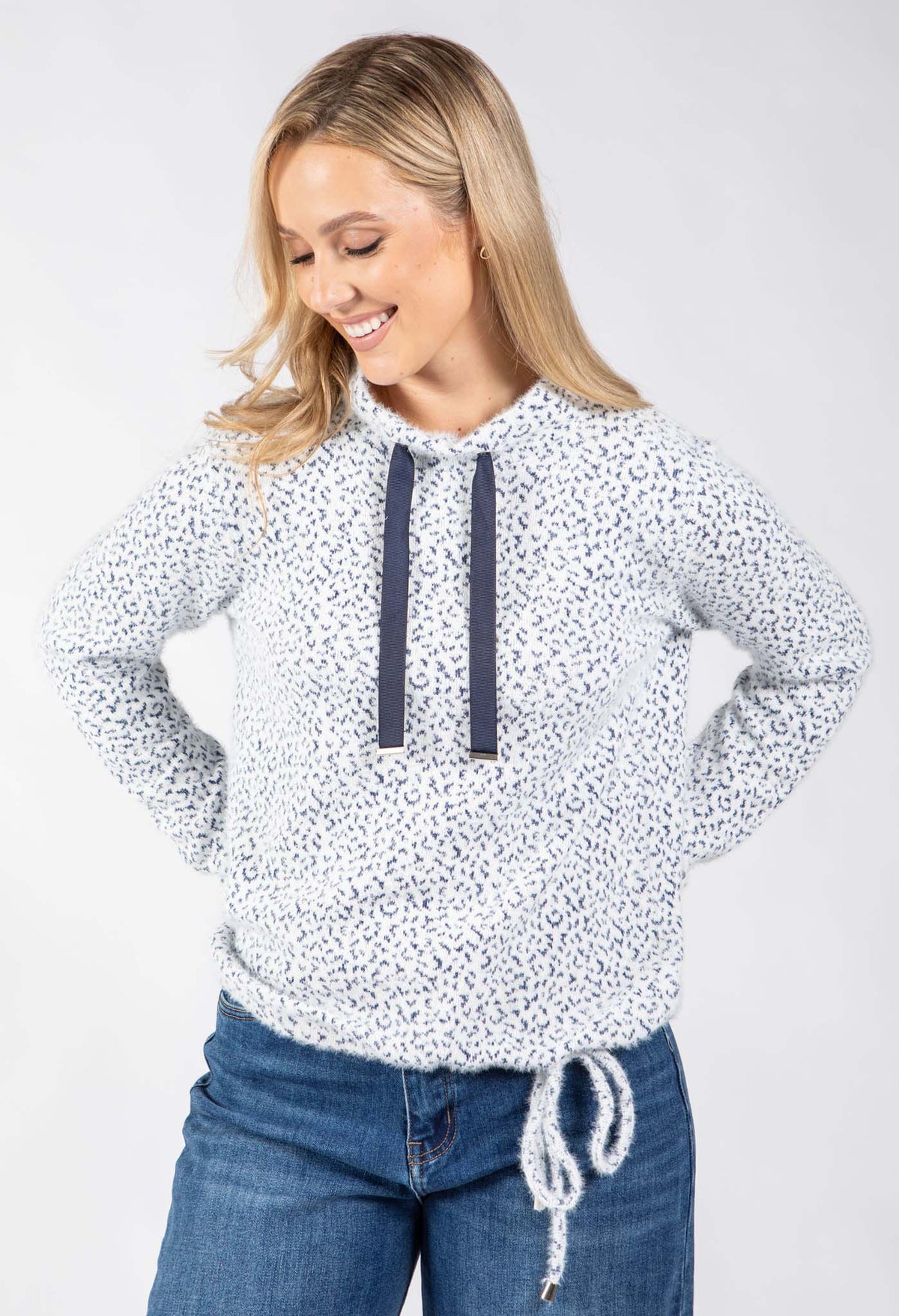 Souffle Knit Mini Leopard Top