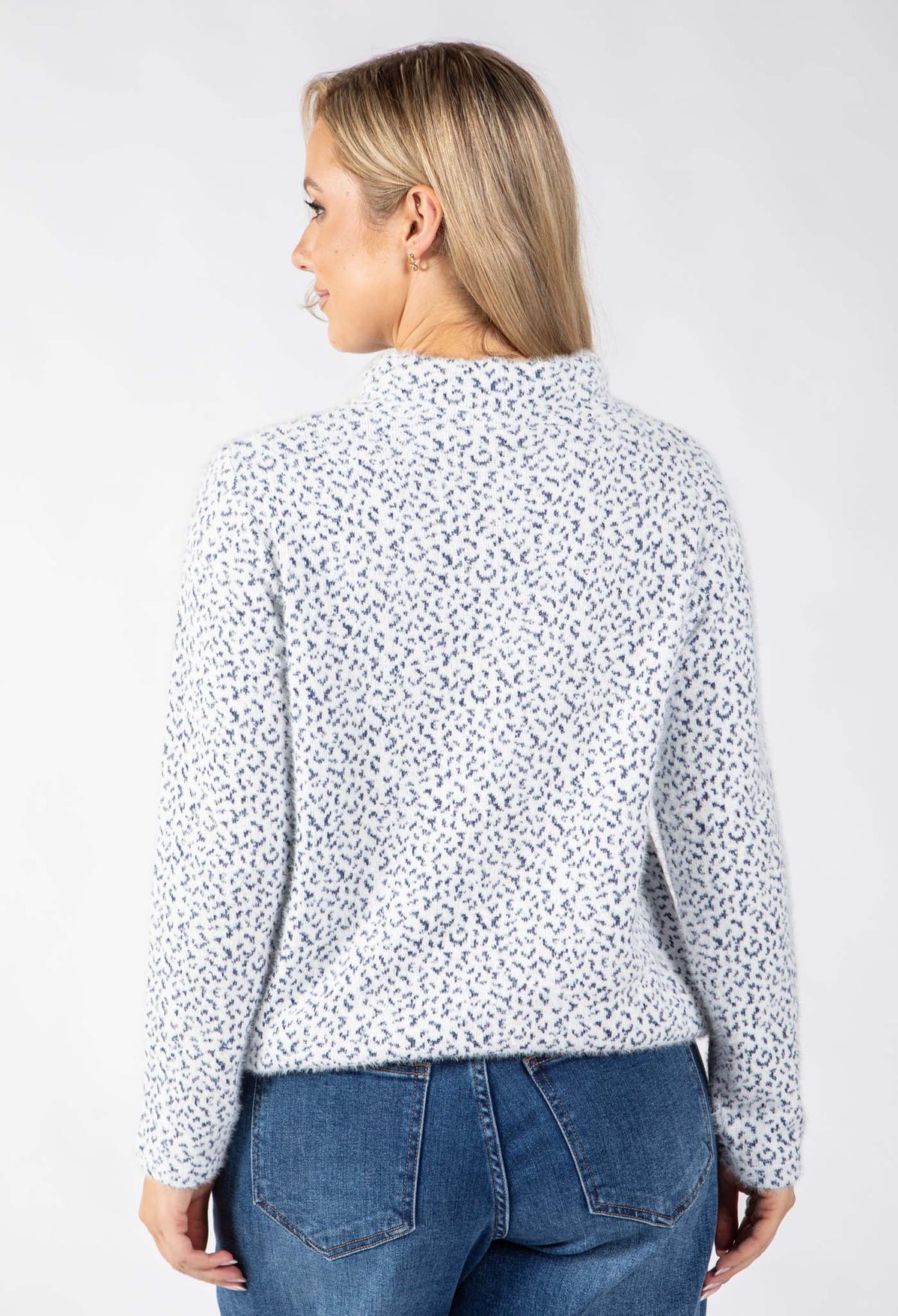 Souffle Knit Mini Leopard Top