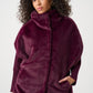 Faux Fur Funnel-neck Boxy Vest