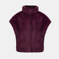 Faux Fur Funnel-neck Boxy Vest
