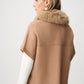 Short Cape With Fur Collar