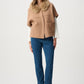 Short Cape With Fur Collar