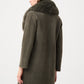 Open-front Fur Collar Coat