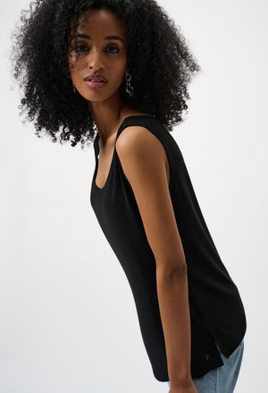 Sleeveless Scoop Neck Top
