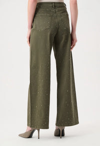 Featherweave Denim Wide Leg Jeans