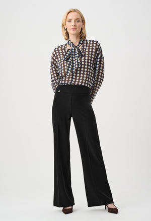 Belted Mid-rise Trousers