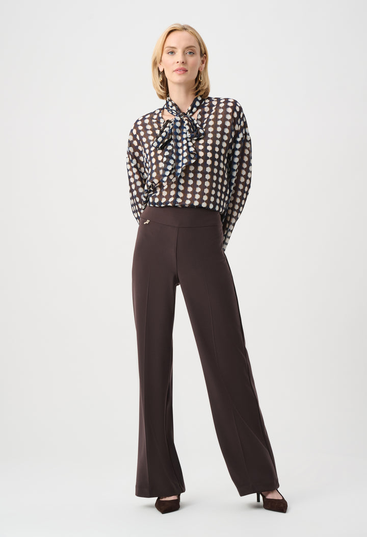 Belted Mid-rise Trousers