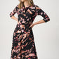 Knee-length Wrap Dress