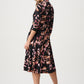 Knee-length Wrap Dress