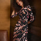 Knee-length Wrap Dress